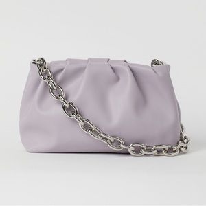 - NWT H&M scrunched bag with silver chain